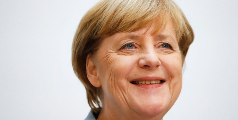 CDU news conference with Christian Democratic Union CDU party leader and German Chancellor Angela Merkel