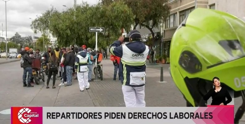 Repartidores piden derechos laborales