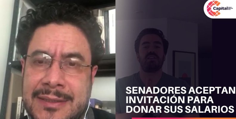 Senadores opinan sobre donar sus salarios