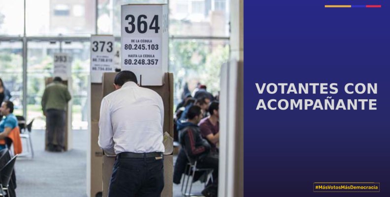 ¿Quién puede llevar acompañante al cubículo de votación?