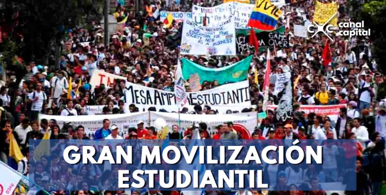 Marcha Nacional en defensa de la educación publica superior