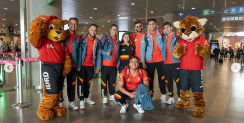 Imagen del Equipo Bogotá en el aeropuerto antes de partir rumbo a los Juegos Nacionales 2023