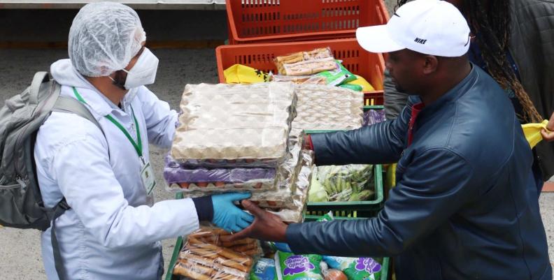 Entregas de canastas alimentarias 