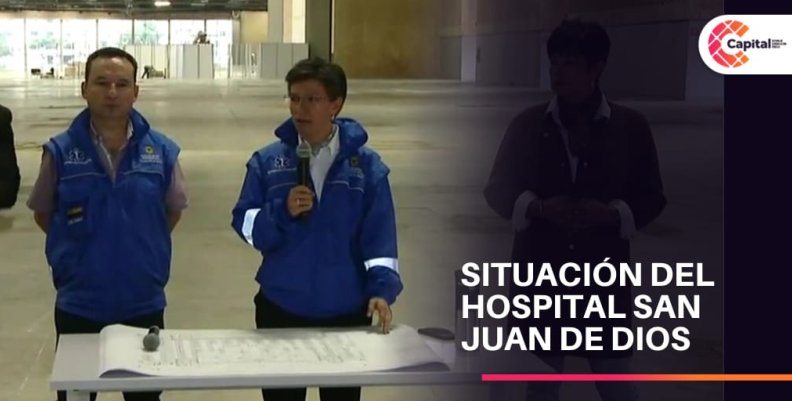 Alcaldesa Claudia López se refirió en rueda de prensa a la situación del Hospital San Juan de Dios