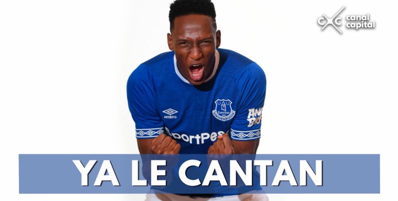 El canto de los hinchas del Everton a Yerry Mina