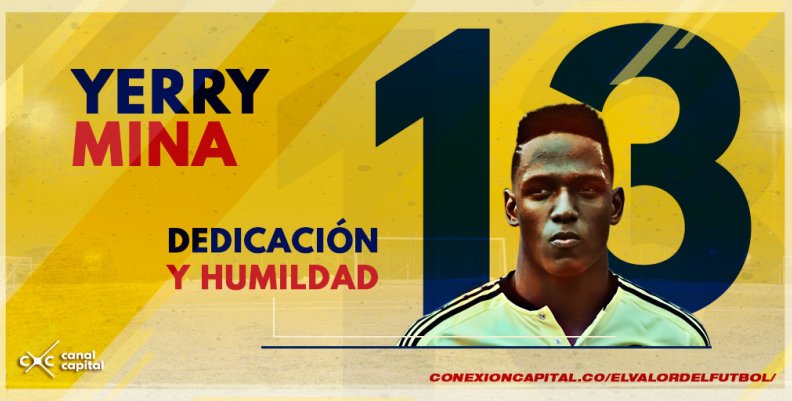 Yerry Mina, el único colombiano nominado al equipo ideal del año FIFA-FIFPro