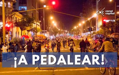 Ciclovía nocturna en el Festival de Verano