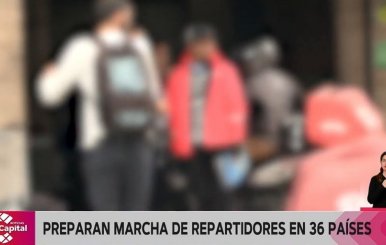 Preparan marcha de repartidores en 36 países