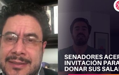 Senadores opinan sobre donar sus salarios