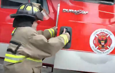 Bomberos se preparan para la primera versión de la Carrera Fuego Rosa