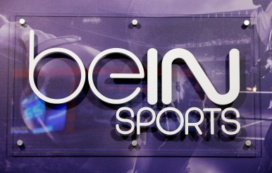 FILE PHOTO: The logo of French TV channel 'beIN Sport' is seen at the company's stand during the Sportel in Monte Carlo