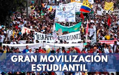 Marcha Nacional en defensa de la educación publica superior