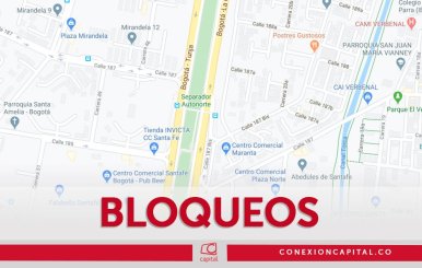 Bloqueos autopista norte