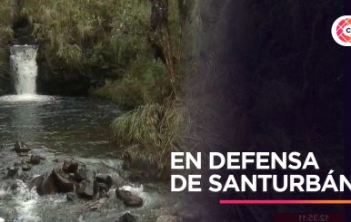 Estudiante en huelga por intervención en el Páramo de Santurbán