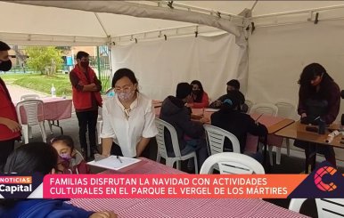 Familias disfrutan actividades culturales en el parque El Vergel