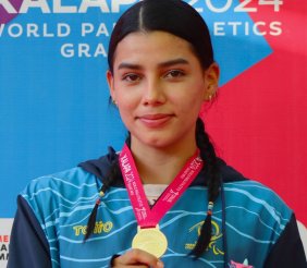 Xiomara Saldarriaga, ganadora de una medalla de bronce en los Juegos Paralímpicos 2024