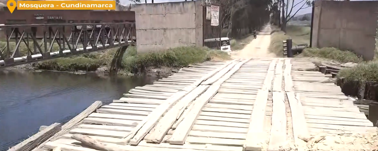 Así se ve el puente que conecta Mosquera con la entrada de Bosa