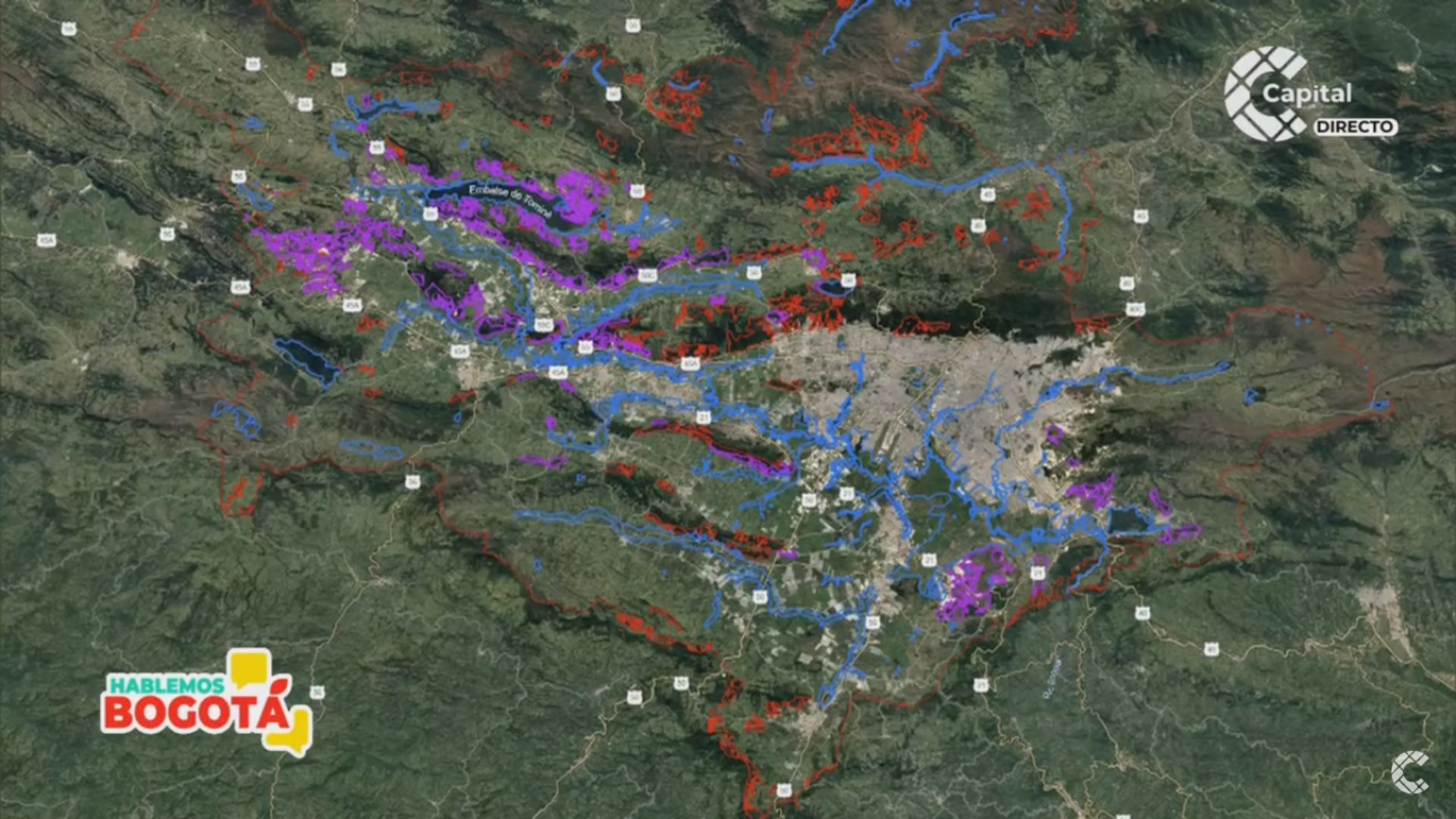 Cartografía que presenta la resolución ambiental