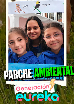 Niños en parche ambiental