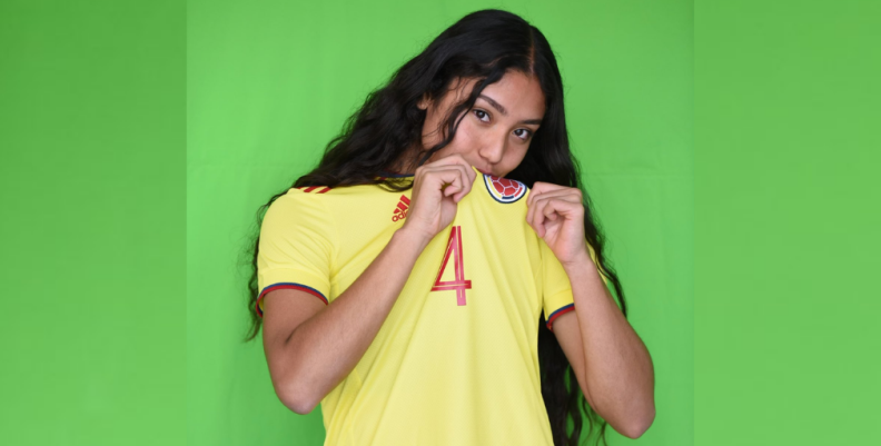 Ángela Barón, defensa de la Selección Colombia Femenina