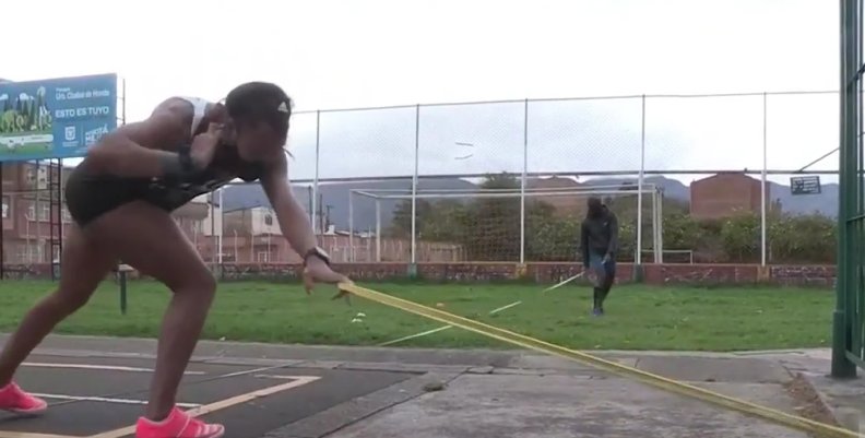 Atletas en los parques