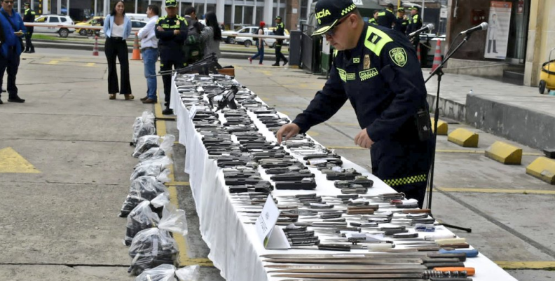 Autoridades destruirán armas utilizadas para hurtar