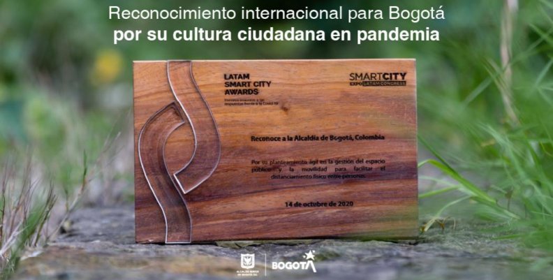 Bogotá gana premio internacional por cultura ciudadana