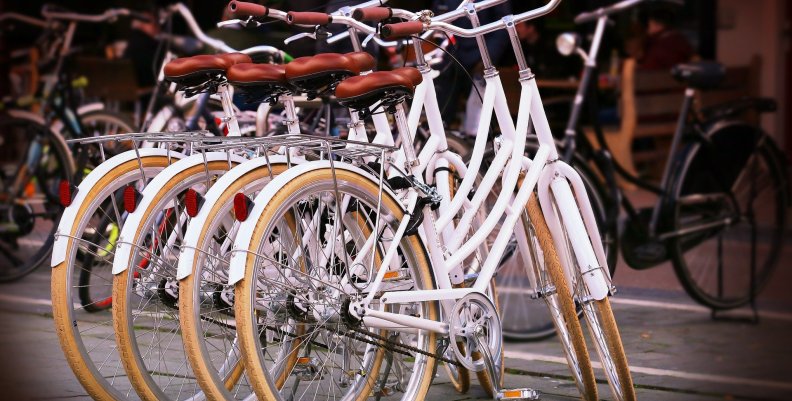 Exhibición de bicicletas.