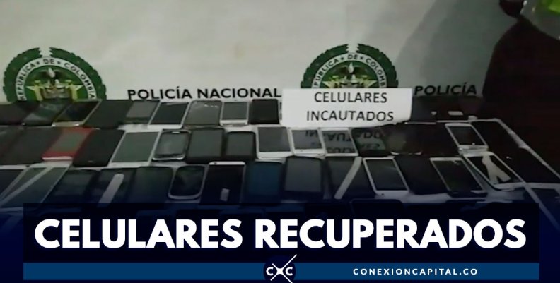 Autoridades recuperaron cerca de 124 celulares robados