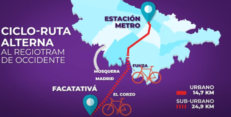 Ciclistas tendrán ruta alterna al Regiotram.