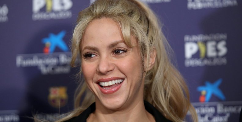 Colombian singer Shakira poses during a charity event with FC Barcelona at Camp Nou stadium in Barcelona Colombian singer Shakira poses during a charity event with FC Barcelona at Camp Nou stadium in Barcelona