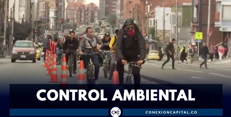 Controles ambientales durante el día sin carro en Bogotá