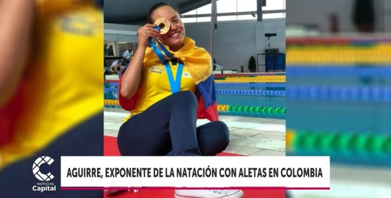 Paula Aguirre, nadadora bogotana Paula Aguirre, nadadora bogotana