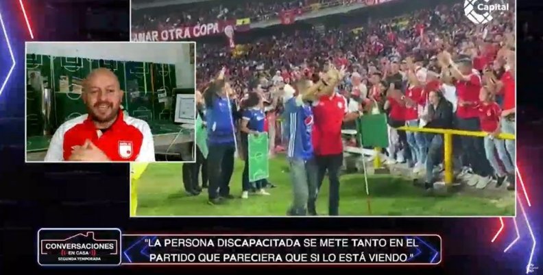 Conversaciones en Casa con César Daza, el intérprete de personas sordociegas en el fútbol Conversaciones en Casa con César Daza, el intérprete de personas sordociegas en el fútbol