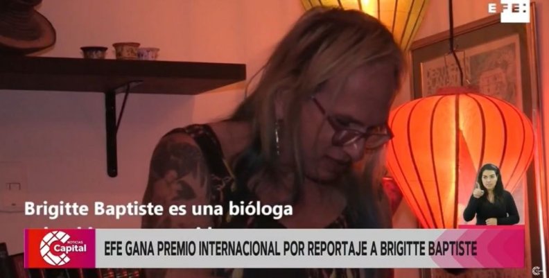 EFE gana premio internacional por reportaje a Brigitte Baptiste