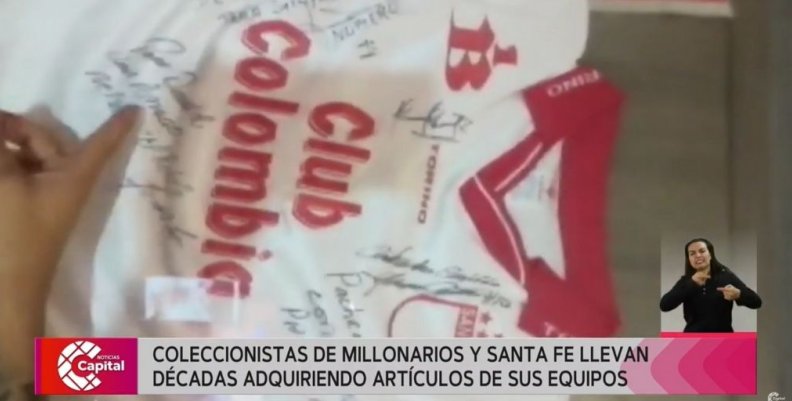 Coleccionistas de Millonarios y Santa Fe llevan años adquiriendo artículos de sus equipos