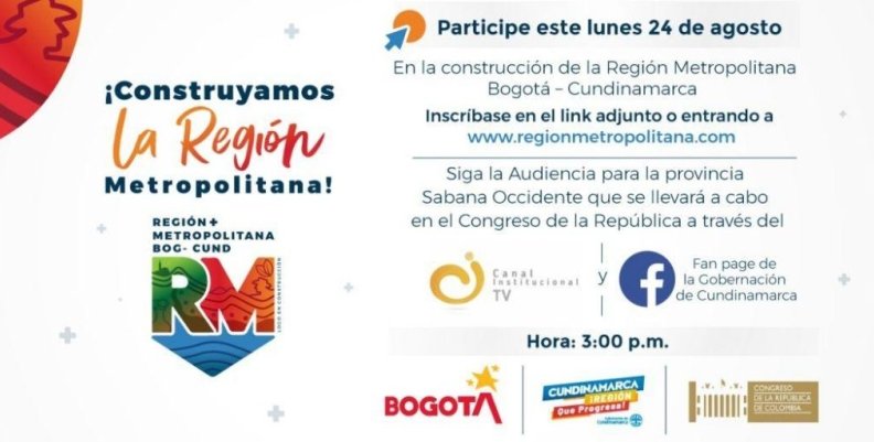 Participa en la elaboración de la ley orgánica de la Región Metropolitana