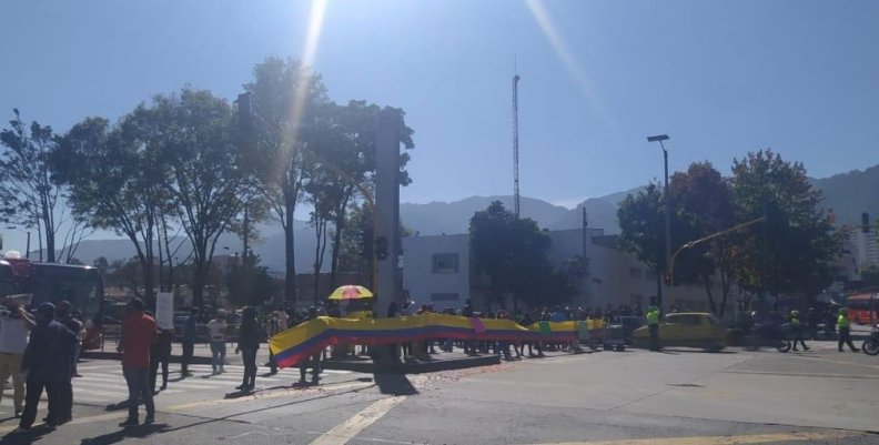 Bloqueos sobre la AV. Caracas