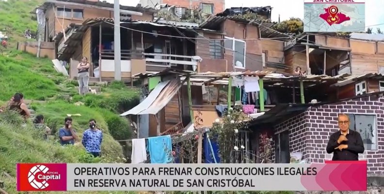 Operativos para frenar construcciones ilegales en reserva natural de San Cristóbal