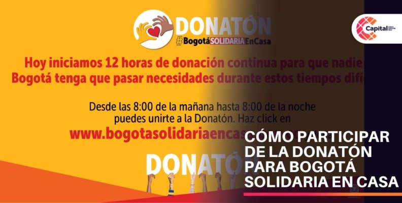 Donatón- Bogotá Solidaria en Casa