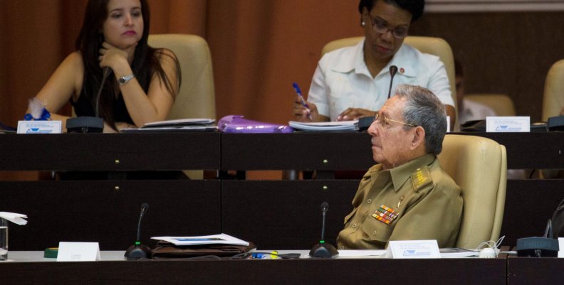 Raul Castro is seen during the National Assembly in Havana