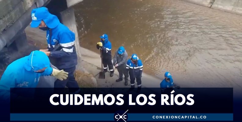 Jornada de limpieza en el río Fucha en el Día Mundial del Agua