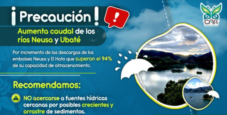 Embalse de Neusa está en alerta roja