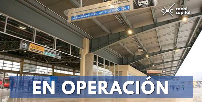 En funcionamiento la estación intermedia Av. 1° de Mayo