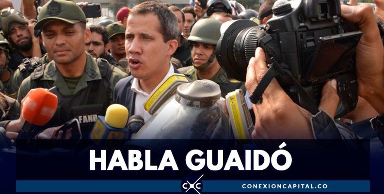 “Vamos a resistir pidiendo a los militares que se incorporen a esta lucha por Venezuela”: Guaidó