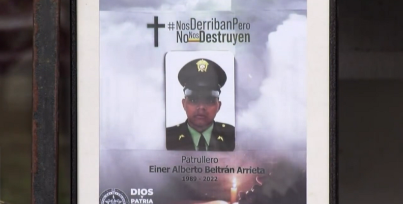 Homenaje a patrullero asesinado en El Restrepo Homenaje a patrullero asesinado en El Restrepo