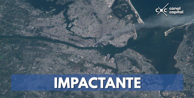 Fotografías: ataque del 11 de septiembre desde los satélites de la NASA Fotografías: ataque del 11 de septiembre desde los satélites de la NASA