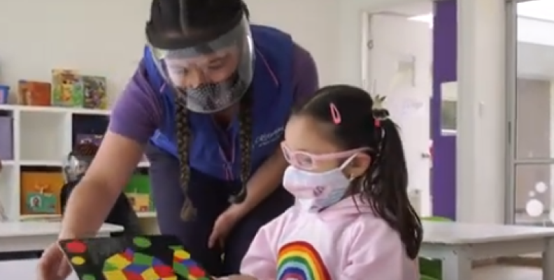 Volvió a clases el primer jardín en Bogotá.