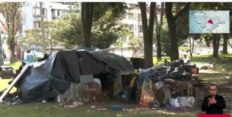 Habitantes de calle en Bogotá