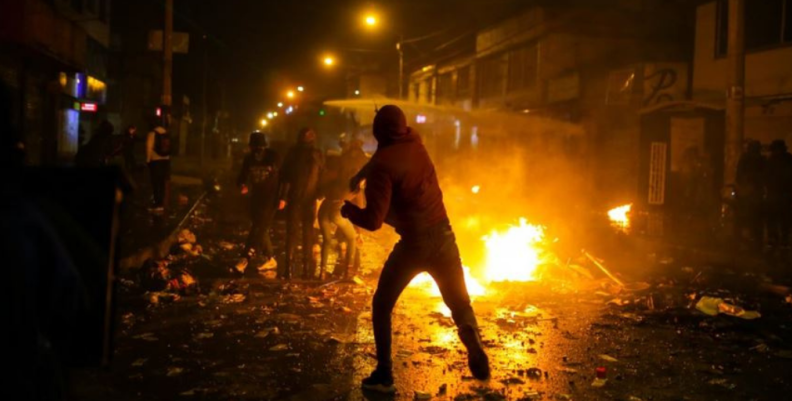 Protestas en Bogotá